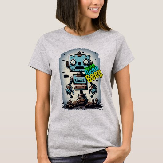 Vintag Beep Beep Beep Robot Classic T - Shirt (Vorderseite)