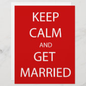Vintag BEHALTEN CALM VERHEIRATET (Vorne/Hinten)