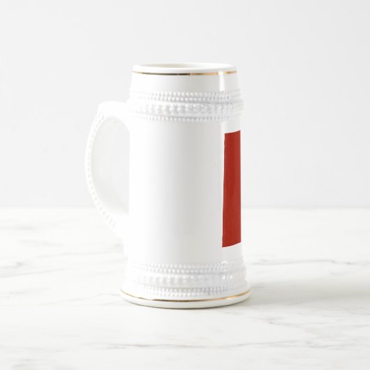 Vintag BEHALTEN CALM VERHEIRATET Bierglas (Vorderseite Links)