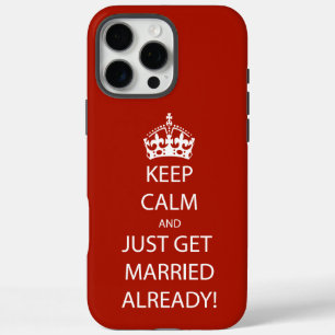 Vintag BEHALTEN CALM VERHEIRATET iPhone 16 Pro Max Hülle