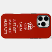 Vintag BEHALTEN CALM VERHEIRATET Case-Mate iPhone Hülle (Rückseite (Horizontal))