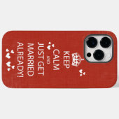 Vintag BEHALTEN CALM VERHEIRATET Case-Mate iPhone Hülle (Rückseite (Horizontal))