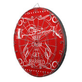 Vintag BEHALTEN CALM VERHEIRATET Dartscheibe (Vorderseite rechts)