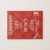 Vintag BEHALTEN CALM VERHEIRATET Puzzle (Horizontal)