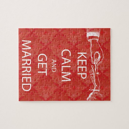 Vintag BEHALTEN CALM VERHEIRATET Puzzle (Horizontal)