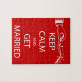 Vintag BEHALTEN CALM VERHEIRATET Puzzle (Horizontal)