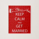 Vintag BEHALTEN CALM VERHEIRATET Puzzle (Vertikal)