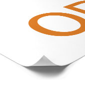 Vintag Behalten Ruhe und Essen Bio Karotten Poster (Ecke)