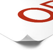 Vintag Behalten Ruhe und essen Bio Tomate Poster (Ecke)