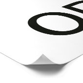 Vintag Behalten Ruhe und essen Bio Tomate Poster (Ecke)