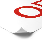 Vintag Behalten Ruhe und essen Bio Tomaten Poster (Ecke)