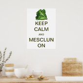 Vintag Behalten Ruhe und Mesclusion auf Poster (Küche)