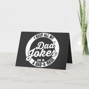 Vintag Behielt ich alle meine Vater Witze in einem Karte