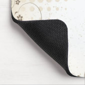 Vintag Beige Floral Mousepad (Ecke)