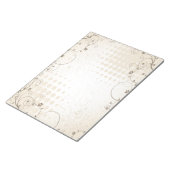 Vintag Beige Floral Notizblock (angewinkelt)