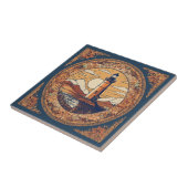Vintag Beige Lighthouse Fliese (Seite)