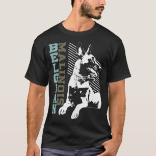 Vintag belgische Malinois T design Dog Lovers Gesc T-Shirt