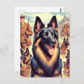 Vintag belgische Tervuren Illustration Postkarte (Vorne/Hinten)