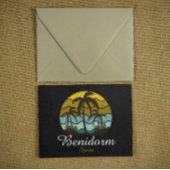 Vintag Benidorm Spanien Sommerurlaub Postkarte