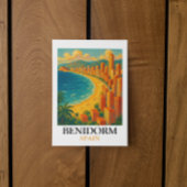 Vintag Benidorm Spanien Sommerurlaub Postkarte