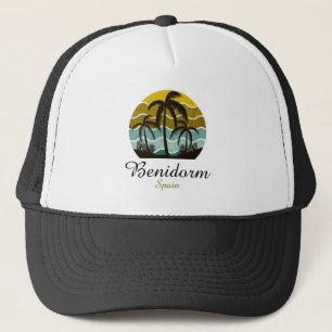 Vintag Benidorm Spanien Sommerurlaub Truckerkappe