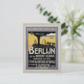 Vintag Berlin Deutschland Vintage Reise Postkarte (Stehend Vorderseite)