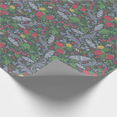 Vintag Berries Butterfets Marigold Carnons Geschenkpapier (Ecke)