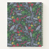 Vintag Berries Butterflies Marigold Recipe Notizblock (Rückseite)