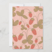 Vintag Berry Sweet Brautparty Einladung (Rückseite)