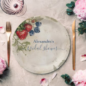 Vintag Berry Sweet Strawberry Brautparty Pappteller