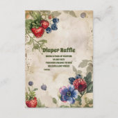 Vintag Berry Sweet Wild Berries Diapper Raffle Begleitkarte (Vorderseite)