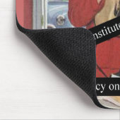 Vintag beschäftigt Frauen am Telefon Mousepad (Ecke)