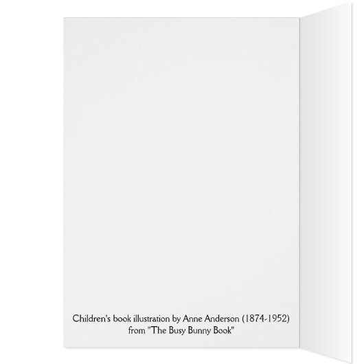 Vintag - beschäftigtes Mutter-Häschen, (Innen (Links))