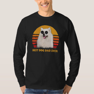 Vintag Best American Eskimo Dog Vater Ever Puppy F T-Shirt