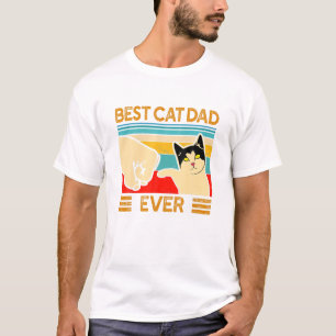 Vintag Best Cat Vater Ever Funny Cat Daddy Pater D T-Shirt