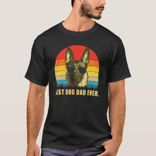 Vintag Best Dog Vater je Belgisch Malinois T-Shirt