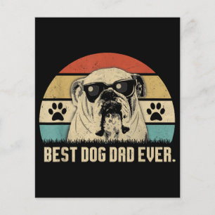 Vintag Best English Bulldog VATER je Shirt Vater