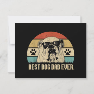 Vintag Best English Bulldog VATER je Shirt Vater