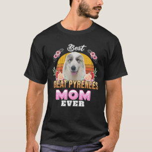 Vintag Best Great Pyrenäen Mama je Mütter Tag F T-Shirt