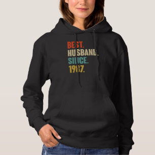 Vintag Best Husband Seit 1987 35. Wedding Anive Hoodie