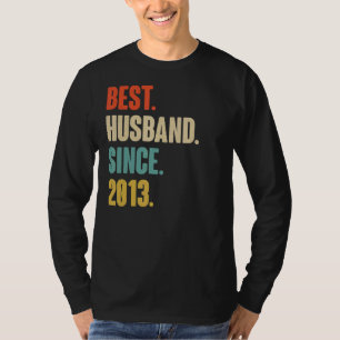 Vintag Best Husband seit 2013 9th Wedding Aniver T-Shirt