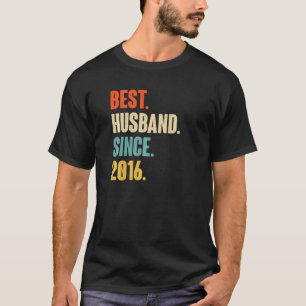 Vintag Best Husband Seit 2016 6. Wedding Aniver T-Shirt