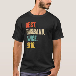 Vintag Best Husband Seit 2018 4. Wedding Aniver T-Shirt