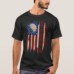 Vintag Best Opa by Par American Flag Golf T-Shirt