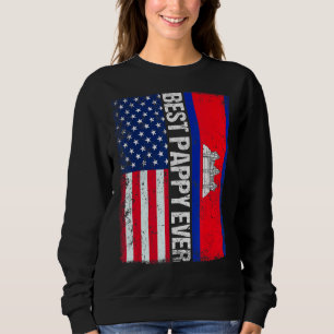 Vintag Best Pappy jemals Retro American Cambodia F Sweatshirt