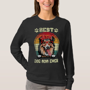 Vintag Best Shetland Shepdog Mama Ever Dog Mama 3 T-Shirt