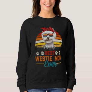 Vintag Best Westie Mama je West Highland White T Sweatshirt