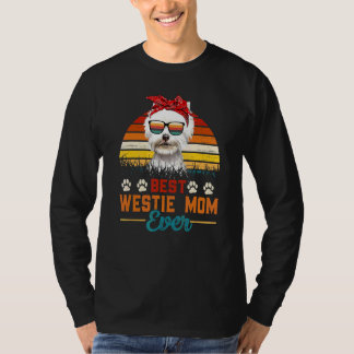 Vintag Best Westie Mama je West Highland White T T-Shirt