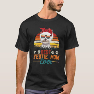 Vintag Best Westie Mama je West Highland White T T-Shirt
