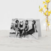 Vintag - beste Freunde sind meine ausgesuchten Karte (Gelbe Blume)